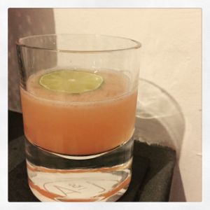 An Instagram of the 50 Shades of Maguey cocktail submitted by n0tquitethere that contains Mezcal, Curaçao Triple Sec, Lime, Passion Fruit Syrup, Turin Bitters and Lime