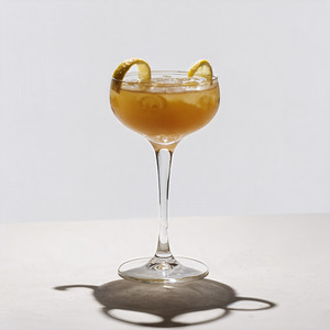 An image of the The Vesper cocktail submitted by n0tquitethere that contains London Dry Gin, Plain Vodka, Cocchi Americano and Lemon