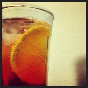 An Instagram of the Americano Highball cocktail submitted by n0tquitethere that contains Sweet Vermouth, Turin Bitters, Soda Water and Orange