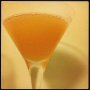 An Instagram of the Applejack Rabbit cocktail submitted by n0tquitethere that contains Apple Brandy, Lemon, Orange and Maple Syrup