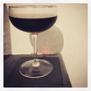 An Instagram of the Arnaud Cocktail cocktail submitted by n0tquitethere that contains London Dry Gin, Dry Vermouth and Crème de Cassis