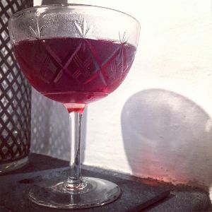 An Instagram of the Boulevardier 1934 cocktail submitted by n0tquitethere that contains Dubonnet Rouge, Quinquina, Turin Bitters and Cognac