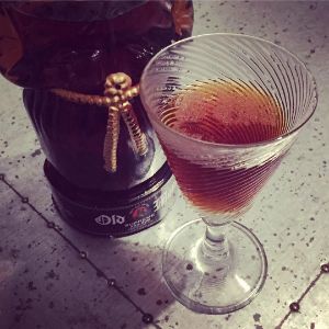 An Instagram of the Bumboo cocktail submitted by n0tquitethere that contains Gold Rum, Demerara Syrup, Vanilla Syrup, Peychauds Bitters, Bob's Bitters Abbott's Bitter, The Bitter Truth Jerry Thomas' Own Decanter Bitter and Nutmeg