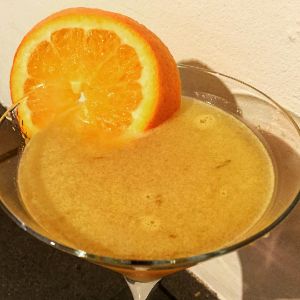 An Instagram of the The Calvados Cocktail cocktail submitted by n0tquitethere that contains Apple Brandy, Orange, Curaçao Triple Sec, Orange Bitters and Orange