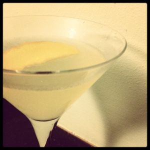 An Instagram of the Cloister cocktail submitted by n0tquitethere that contains London Dry Gin, Yellow Chartreuse, Grapefruit, Lemon, Simple Syrup and Grapefruit