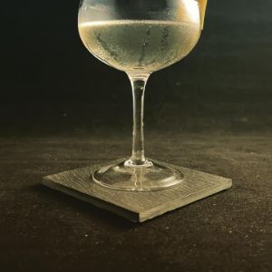 An Instagram of the Crisp Herbal Retreat cocktail submitted by n0tquitethere that contains Dry Riesling, Dry Vermouth, Celery Bitters, Absinthe and Lemon