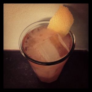 An Instagram of the Cuzco cocktail submitted by n0tquitethere that contains Pisco, Aperol, Simple Syrup, Lemon, Grapefruit, Grapefruit and Kirschwasser