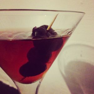 An Instagram of the De La Louisiane cocktail submitted by n0tquitethere that contains Rye Whiskey, Sweet Vermouth, Benedictine DOM, Absinthe, Peychauds Bitters and Cocktail Cherry