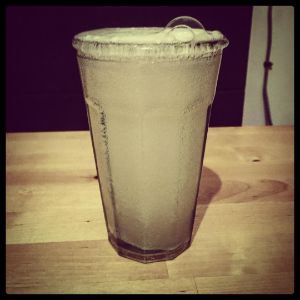 An Instagram of the Diamond Fizz cocktail submitted by n0tquitethere that contains London Dry Gin, Lemon, Ginger Beer and Caster Sugar