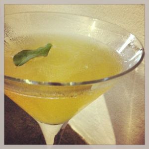 An Instagram of the Diaspora cocktail submitted by n0tquitethere that contains Gold Rum, St Germain, Ginger Liqueur, Kümmel, Lime and Curry Leaves