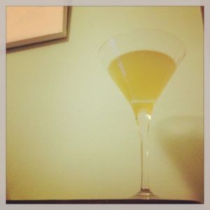 An Instagram of the Diki-Diki cocktail submitted by n0tquitethere that contains Grapefruit, Swedish Flaggpunsch and Apple Brandy