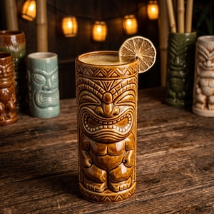 An image of the Espresso Bongo cocktail submitted by Toby that contains Gold Rum, Coffee Liqueur, Lime, Pineapple Juice, Orange, Passion Fruit Purée and Simple Syrup