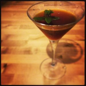 An Instagram of the Fernando cocktail submitted by n0tquitethere that contains Fernet Branca, Bianco Vermouth, Galliano L'authentico and Mint