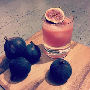 An Instagram of the Fig Sour cocktail submitted by n0tquitethere that contains Bourbon, Lemon, Simple Syrup and Fig