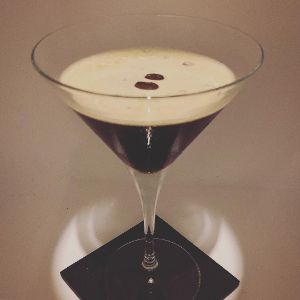 An Instagram of the Finn MacCool cocktail submitted by n0tquitethere that contains Blanco Tequila, Espresso, Coffee Liqueur, Crème de Cacao Blanc, Xocolatl Mole Bitters and Spicey Bitters