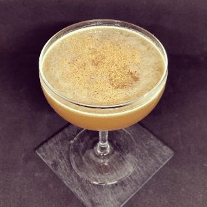 An Instagram of the Girl From Jerez cocktail submitted by n0tquitethere that contains Agricole Rhum, Cachaça, Lime, Pedro Ximénez Sherry, Allspice Dram and Nutmeg