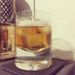 An Instagram of the Godfather cocktail submitted by n0tquitethere that contains Blended Scotch and Amaretto