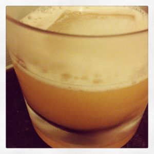 An Instagram of the Gold Rush cocktail submitted by n0tquitethere that contains Bourbon, Honey Syrup and Lemon