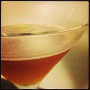 An Instagram of the Golden Heath cocktail submitted by n0tquitethere that contains Drambuie, Gold Rum and Cream Sherry