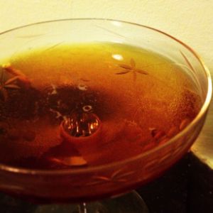 An Instagram of the Hansen Special Cocktail cocktail submitted by n0tquitethere that contains Crème de Cacao Blanc and Fernet Branca