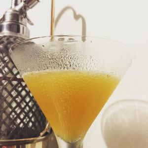 An Instagram of the James Joyce Cocktail cocktail submitted by n0tquitethere that contains Irish Whiskey, Sweet Vermouth, Curaçao Triple Sec and Lime