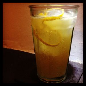 An Instagram of the Johnny Apple Collins cocktail submitted by n0tquitethere that contains Bourbon, Apple Schnapps, Lemon, The Bitter Truth Jerry Thomas' Own Decanter Bitter, Bitter Lemon and Lemon