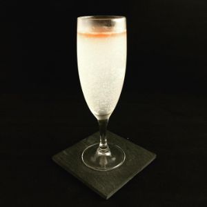 An Instagram of the Juan's Flying Burrito cocktail submitted by n0tquitethere that contains Mezcal, Lime, Curaçao Triple Sec, Sparkling Wine and Peychauds Bitters