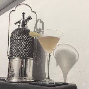 An Instagram of the The Leap Year Cocktail cocktail submitted by n0tquitethere that contains London Dry Gin, Sweet Vermouth, Grand Marnier, Lemon and Lemon