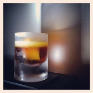 An Instagram of the Ligurian Sea cocktail submitted by n0tquitethere that contains Gin, Sweet Vermouth, Cynar, Water and Absinthe