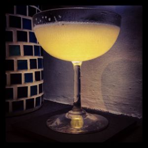 An Instagram of the Magic Truce cocktail submitted by n0tquitethere that contains Orange, Lemon, Bourbon, Drambuie and Dry Vermouth