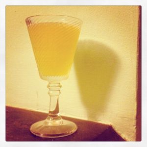 An Instagram of the Maritime Out cocktail submitted by n0tquitethere that contains Agricole Rhum, Gentian Bitters, Lime and Simple Syrup