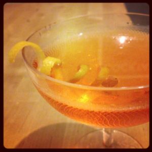 An Instagram of the Mercy, Mercy cocktail submitted by n0tquitethere that contains London Dry Gin, Aperol, Lillet Blanc and Lemon