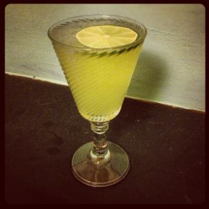 An Instagram of the Mission Bell cocktail submitted by n0tquitethere that contains Reposado Tequila, Kümmel, Lime, Agave Syrup and Lime