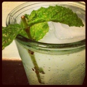 An Instagram of the Mojito cocktail submitted by n0tquitethere that contains Bank's 5 Islands, Simple Syrup, Lime, Mint, Soda Water and Mint