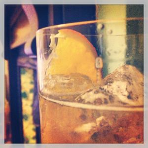 An Instagram of the Monteleone Cocktail cocktail submitted by n0tquitethere that contains Rye Whiskey, St Germain, Ginger Liqueur, Orange Bitters, Ginger Ale and Orange