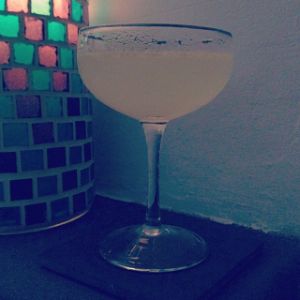 An Instagram of the New Sensation cocktail submitted by n0tquitethere that contains Genever, Maraschino Liqueur, Lemon, Mint Syrup and Mint