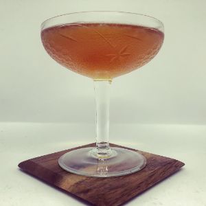 An Instagram of the Newton's Special cocktail submitted by n0tquitethere that contains Brandy, Curaçao Triple Sec and Angostura Bitters