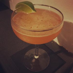 An Instagram of the Pegu Club cocktail submitted by n0tquitethere that contains London Dry Gin, Lime, Curaçao Triple Sec, Angostura Bitters, Orange Bitters and Lime