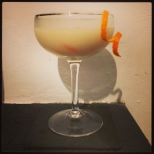 An Instagram of the Rio Bravo cocktail submitted by n0tquitethere that contains Cachaça, Lime, Orgeat Syrup, Fresh Ginger and Orange