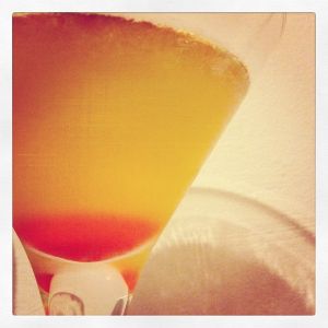 An image of the RMS Queen Mary cocktail submitted by n0tquitethere that contains Blended Scotch, Grand Marnier, Apple Brandy and Grenadine
