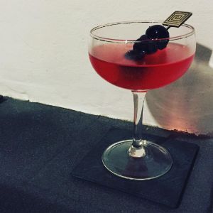 An Instagram of the Rose cocktail submitted by n0tquitethere that contains Dry Vermouth, Kirschwasser and Raspberry Preserve