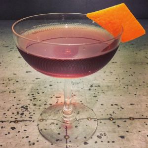 An Instagram of the Rosita cocktail submitted by n0tquitethere that contains Reposado Tequila, Sweet Vermouth, Dry Vermouth, Turin Bitters, Angostura Bitters and Orange