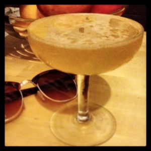 An Instagram of the Royal Bermudian Yacht Club cocktail submitted by n0tquitethere that contains Gold Rum, Lime, Curaçao Triple Sec and Falernum