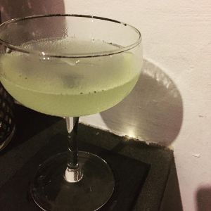 An Instagram of the Seventh Heaven cocktail submitted by n0tquitethere that contains London Dry Gin, Maraschino Liqueur, Grapefruit and Mint