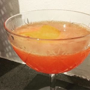 An Instagram of the South Beach cocktail submitted by n0tquitethere that contains Orange, Turin Bitters, Amaretto and Orange