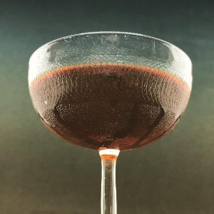 An Instagram of the Stomach Reviver cocktail submitted by n0tquitethere that contains Angostura Bitters, Fernet Branca, Brandy and Kümmel