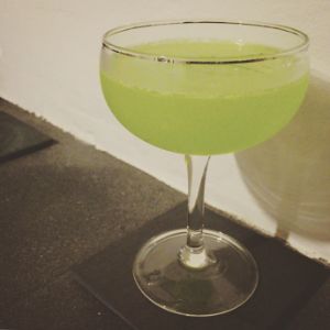 An Instagram of the Suntory Cocktail cocktail submitted by n0tquitethere that contains Lemon Vodka, Midori Melon Liqueur and Grapefruit