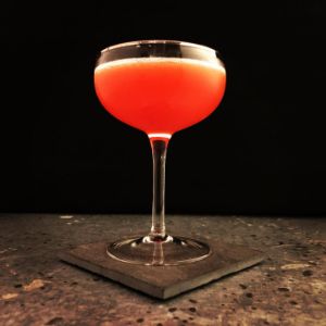 An Instagram of the The Blood of My Enemies cocktail submitted by n0tquitethere that contains Agricole Rhum, Aperol, Blood Orange, Grenadine and Peychauds Bitters