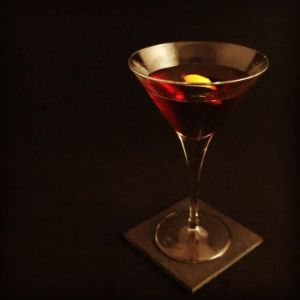 An Instagram of the The Seven Notes cocktail submitted by n0tquitethere that contains Amaro Montenegro, Hibiscus Tea, Manzanilla Sherry, Cherry Brandy and Lemon