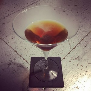 An image of the TNT cocktail submitted by Toby that contains Absinthe and Rye Whiskey